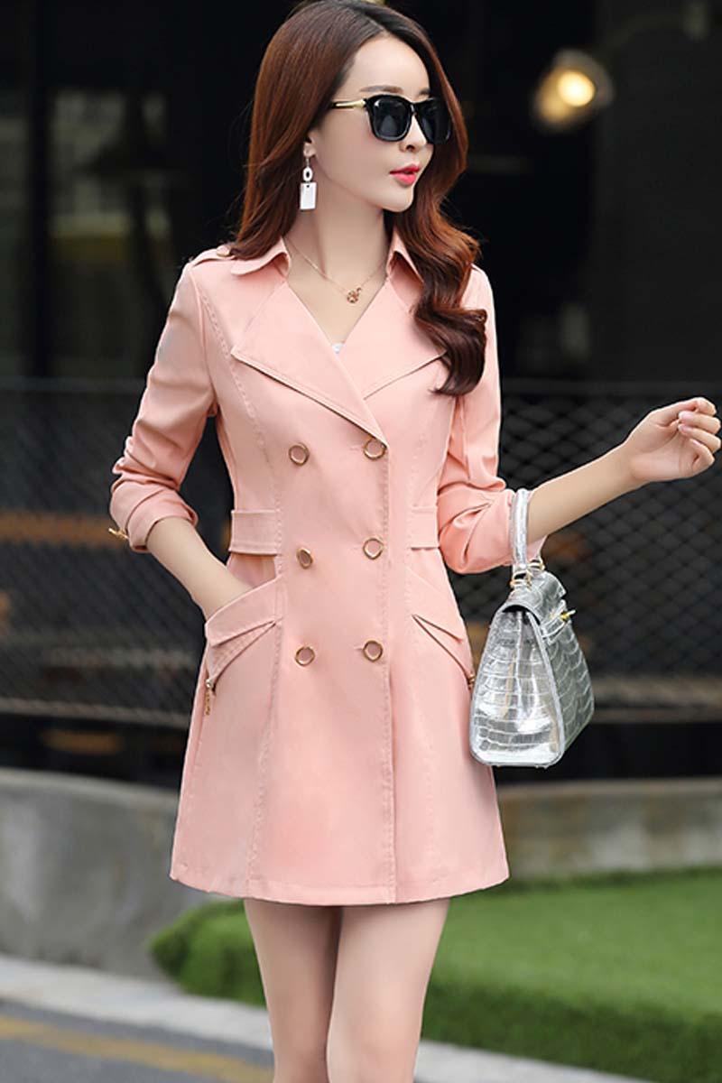 Fashion All-match Slim Women's Chinese Windbreaker - Trendha