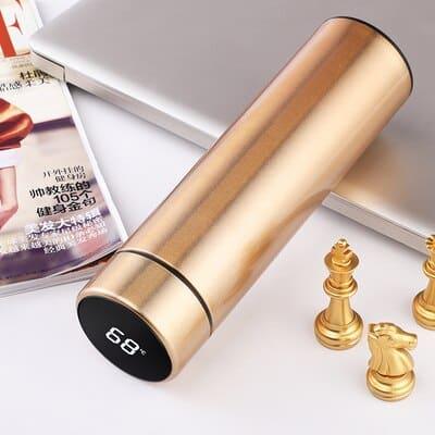 Floral Double Wall Water Bottle with Straw - Trendha