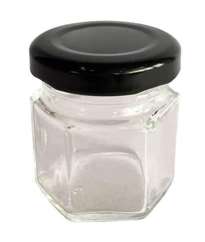 Hexagon Mini Glass Jar 24 pcs Set - Trendha