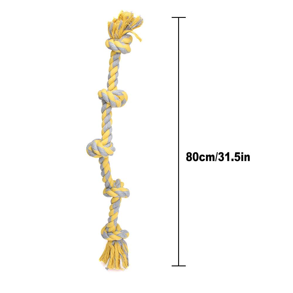 Knitted Colorful Knots Gnawing Toy - Trendha