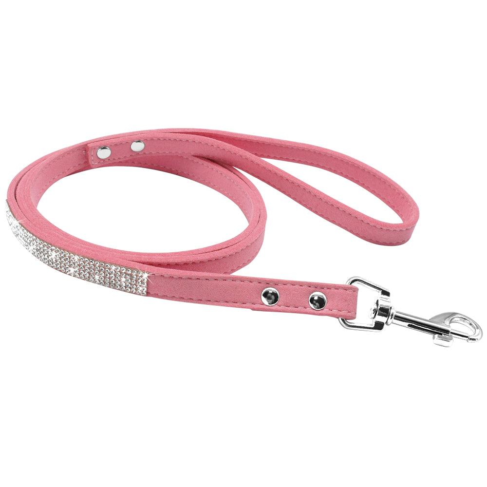 Luxury Rhinestone Leather Pets Collar - Trendha