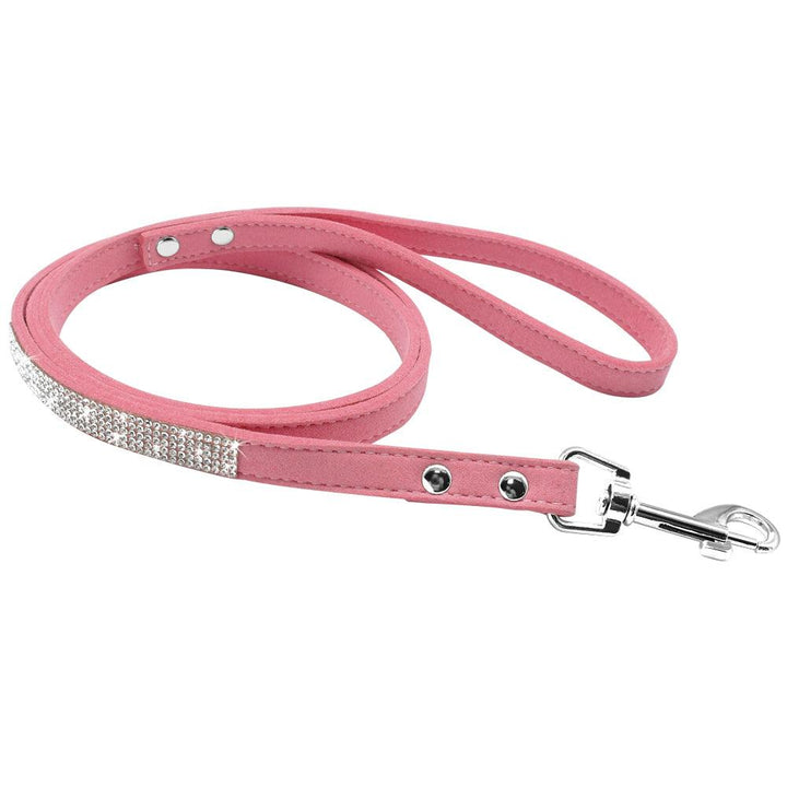 Luxury Rhinestone Leather Pets Collar - Trendha