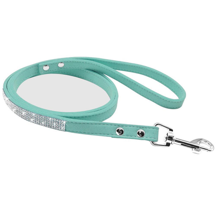 Luxury Rhinestone Leather Pets Collar - Trendha