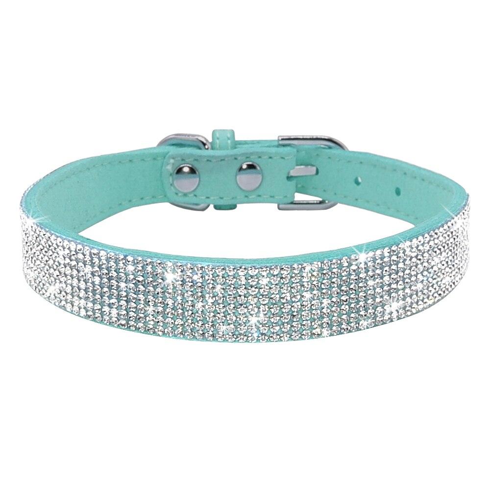 Luxury Rhinestone Leather Pets Collar - Trendha