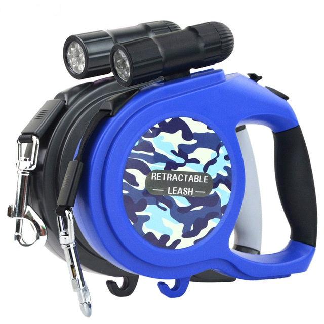 Multifunctional Automatic Retractable Dog's Leash with LED Flashlight - Trendha