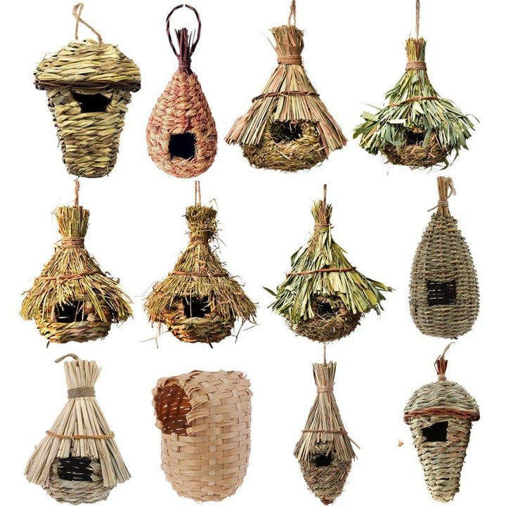 Natural Grass Vine Outdoor Bird House - Trendha