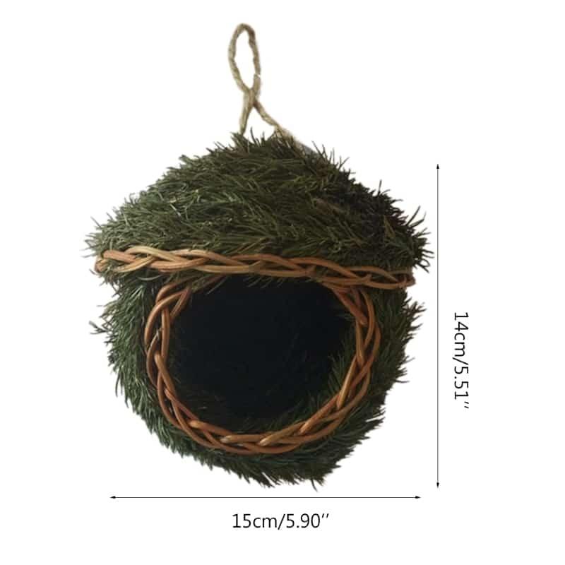 Natural Grass Vine Outdoor Bird House - Trendha