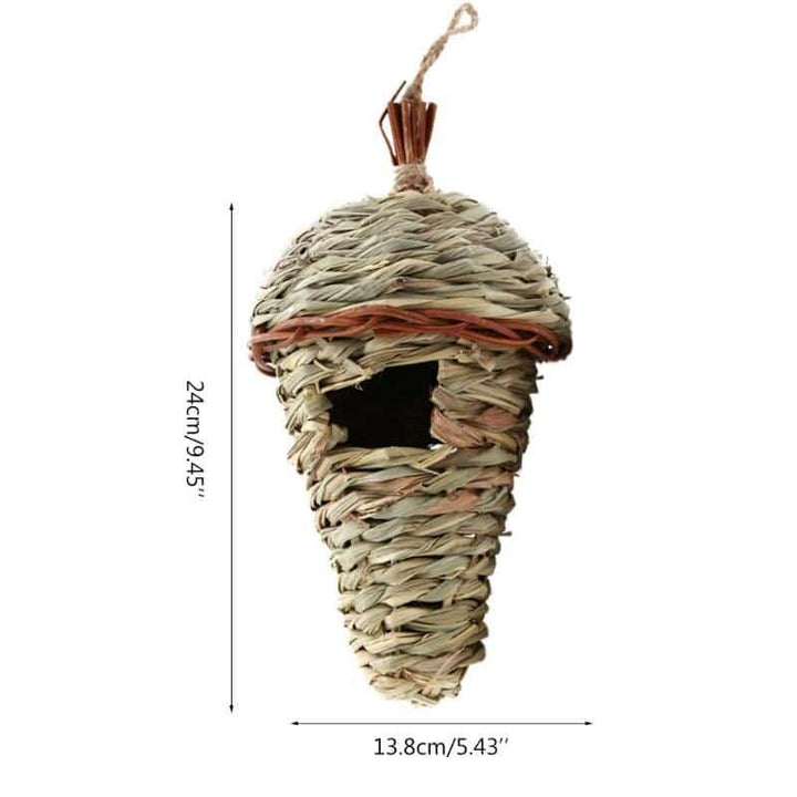 Natural Grass Vine Outdoor Bird House - Trendha