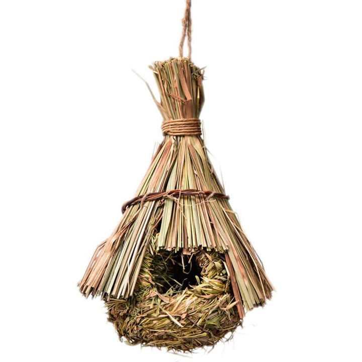 Natural Grass Vine Outdoor Bird House - Trendha