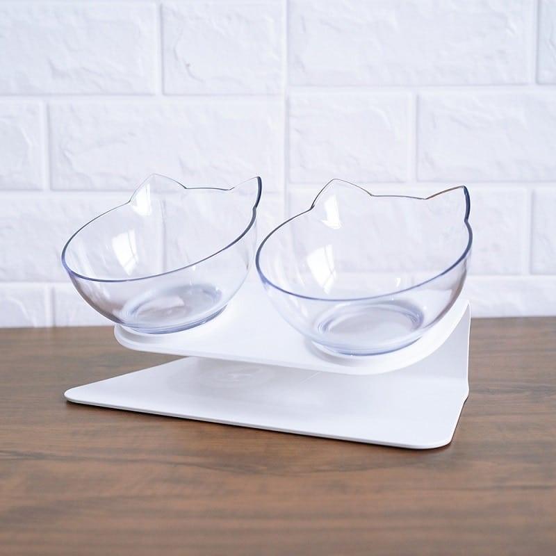 Non-Slip Cat Bowls with Raised Stand - Trendha