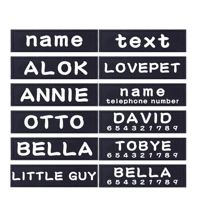 Personalized Dog Harness Labels Pair - Trendha