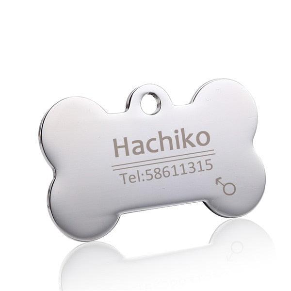 Personalized Stainless Steel Dog ID Tag - Trendha