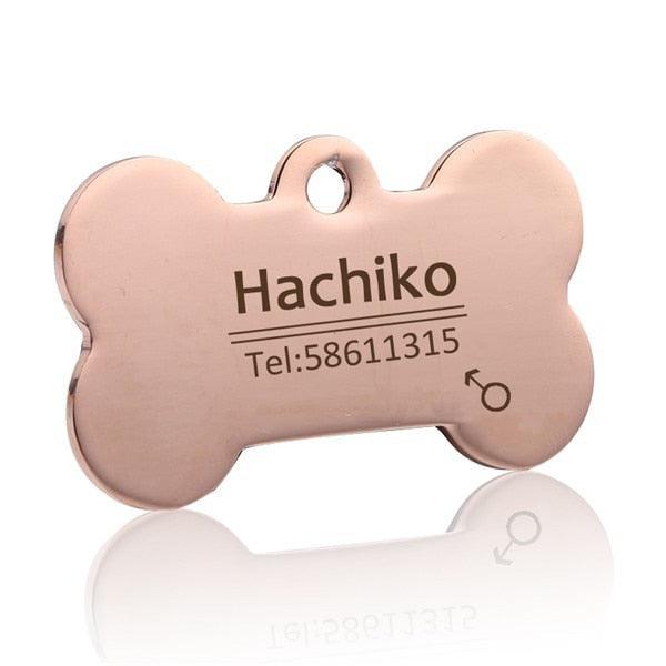 Personalized Stainless Steel Dog ID Tag - Trendha