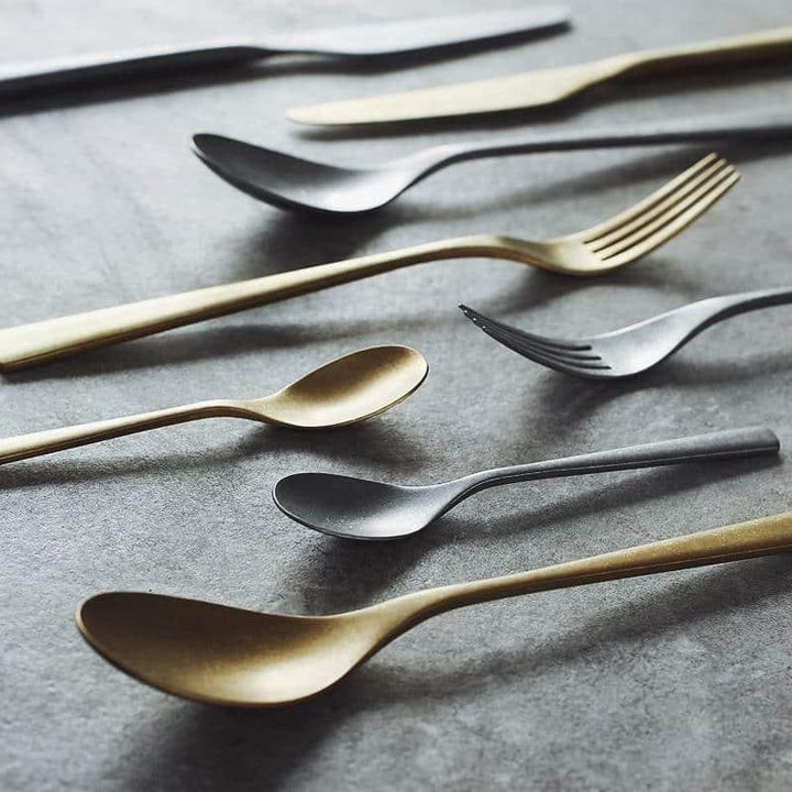 Retro Silver / Gold Cutlery 4 pcs Sets - Trendha
