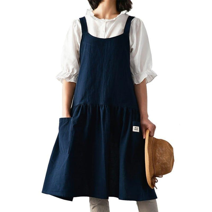 Simple Style Cotton / Linen Apron for Women - Trendha
