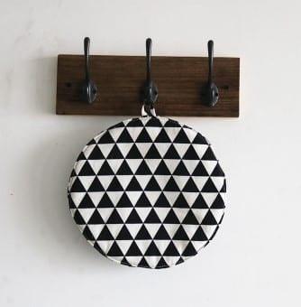 Thick Cotton Oven Cloth with Geometric Print - Trendha