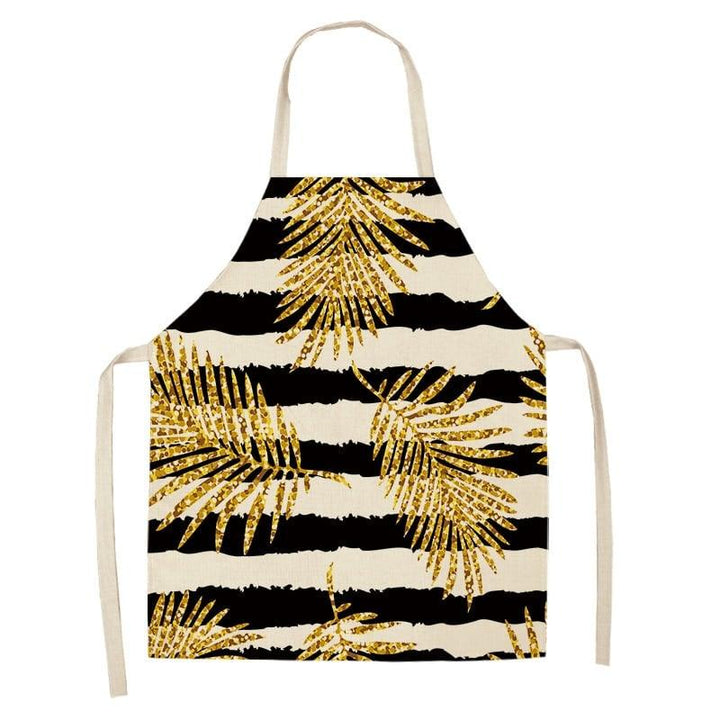 Women's Bronze Patterned Kitchen Apron - Trendha