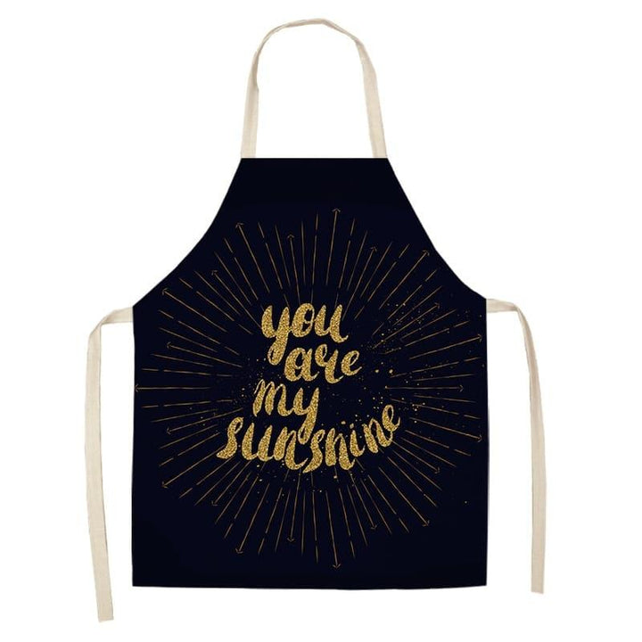 Women's Bronze Patterned Kitchen Apron - Trendha