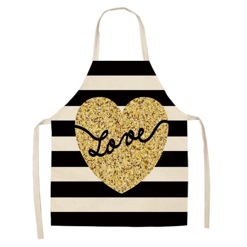 Women's Bronze Patterned Kitchen Apron - Trendha