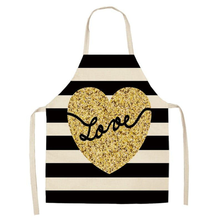 Women's Bronze Patterned Kitchen Apron - Trendha