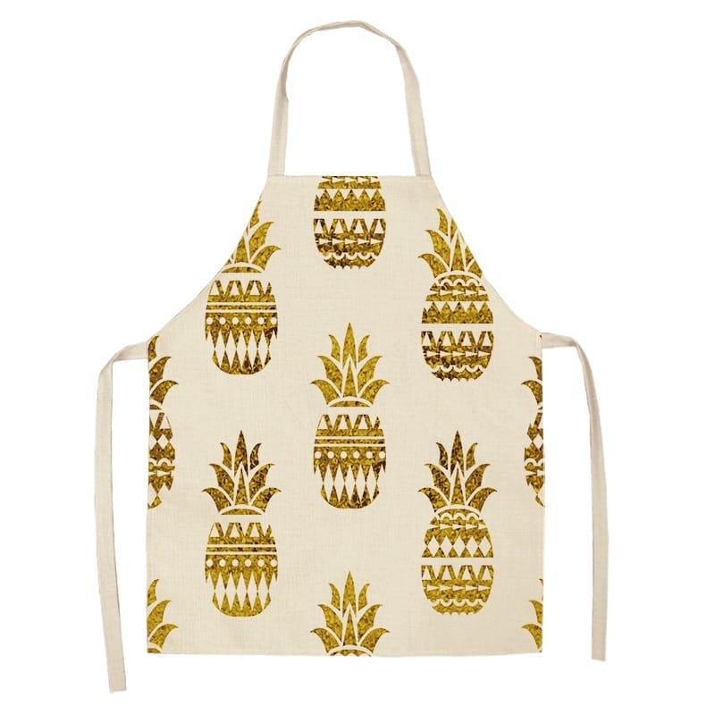 Women's Bronze Patterned Kitchen Apron - Trendha