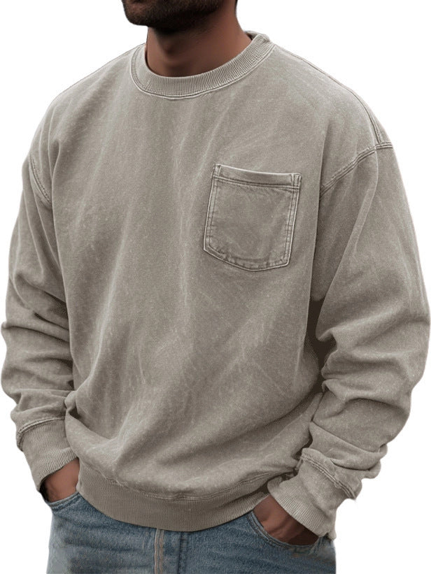 Men's Pullover Round Neck Long Sleeves Sweater