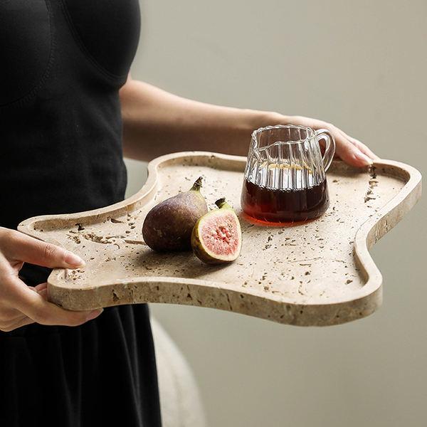 Vintage Travertine Stone Tray