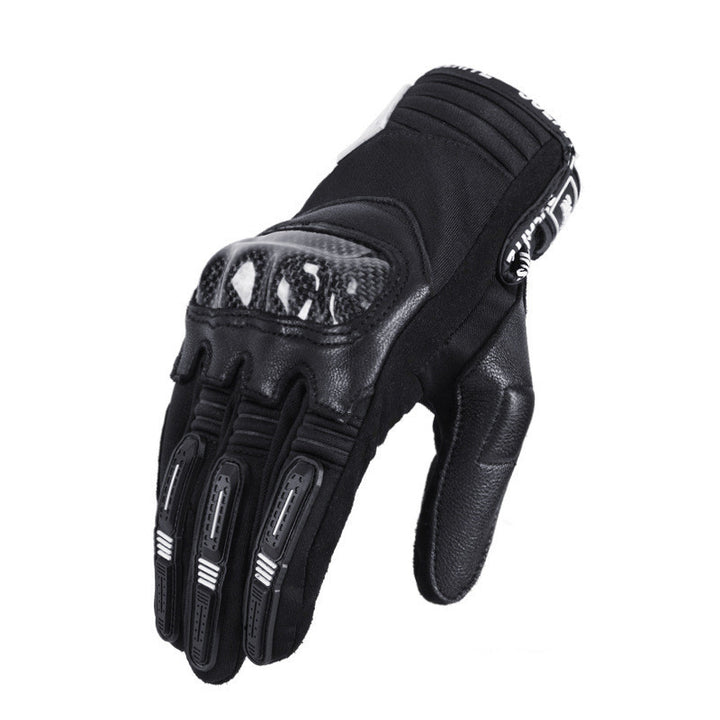 Motorcycle Gloves Sheepskin Carbon Fiber Off-road Biker Equipment