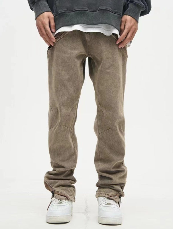 Retro Wash Denim Slim Men's Pants