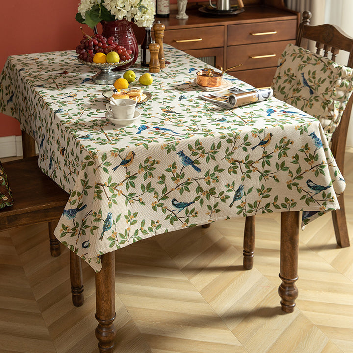 Elegant American Country Style Jacquard Table Cloth