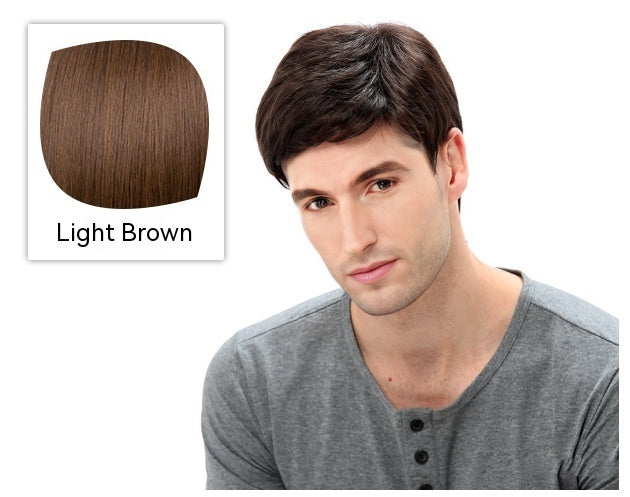 Wig Men's Side Bangs Short Straight Hair Chemical Fiber Full-head Wig