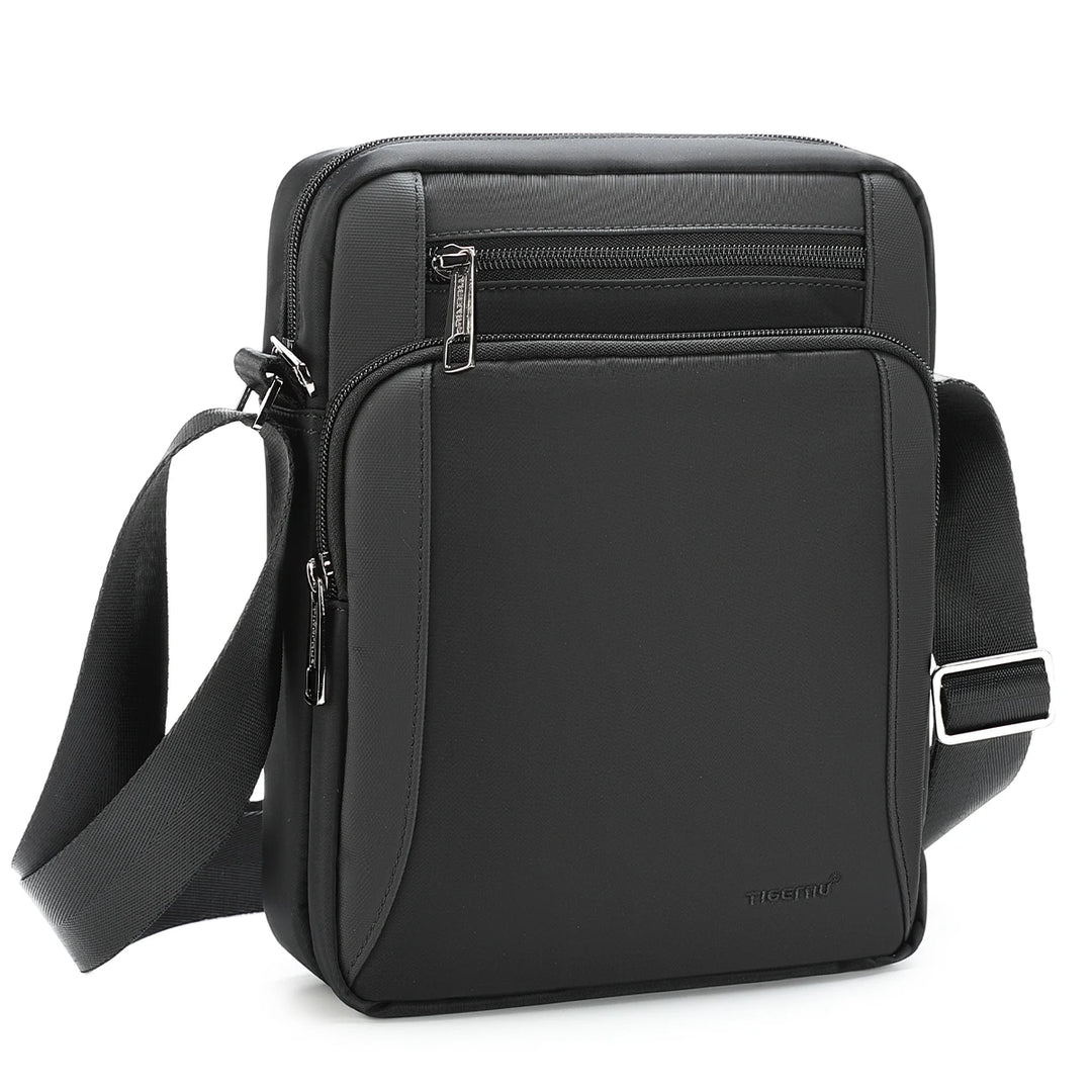 Waterproof Men’s Crossbody Bag with Shockproof iPad Pocket for 9.7" Tablet