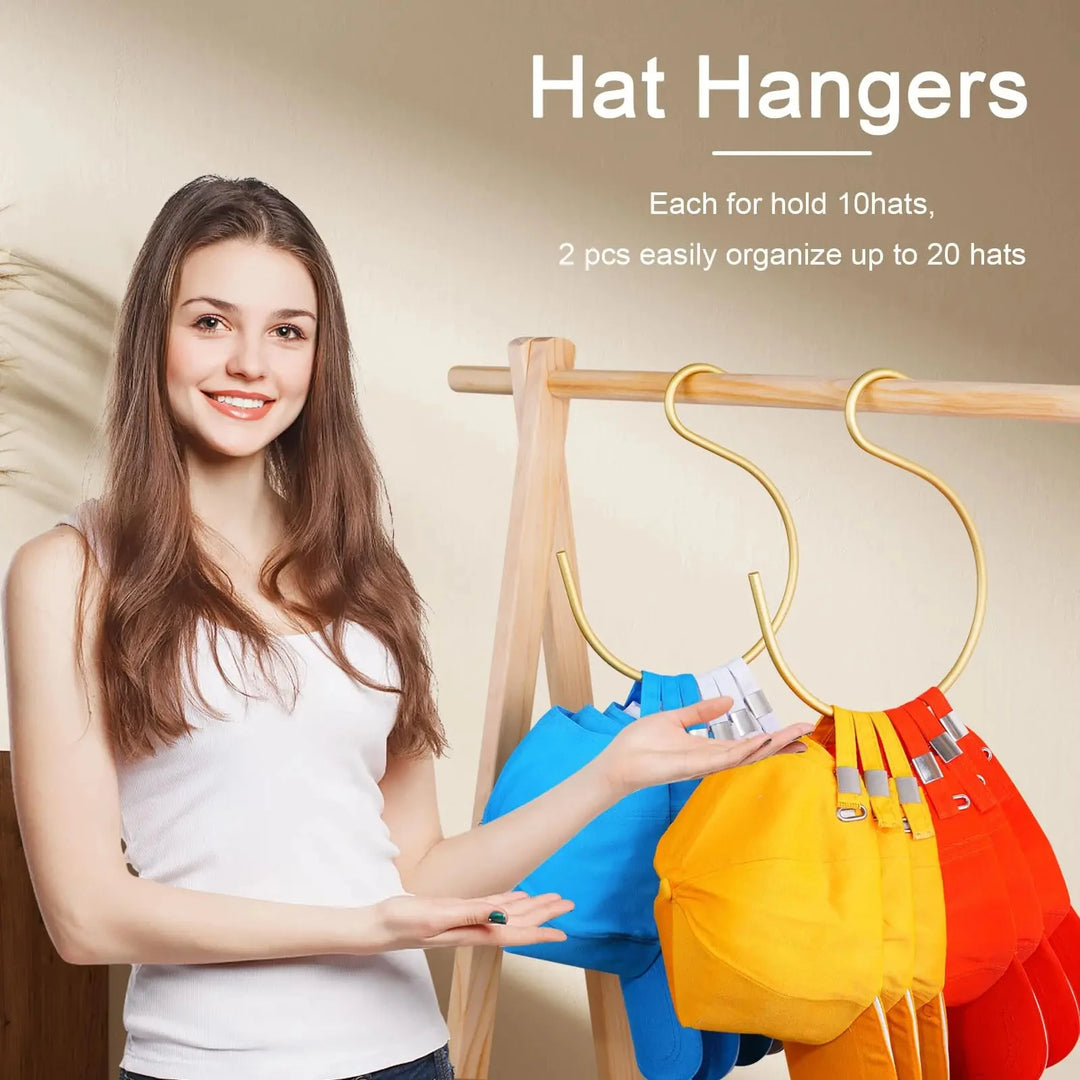 Aluminum Hat Hooks for Baseball Caps – Space-Saving Cap Organizer and Hanger