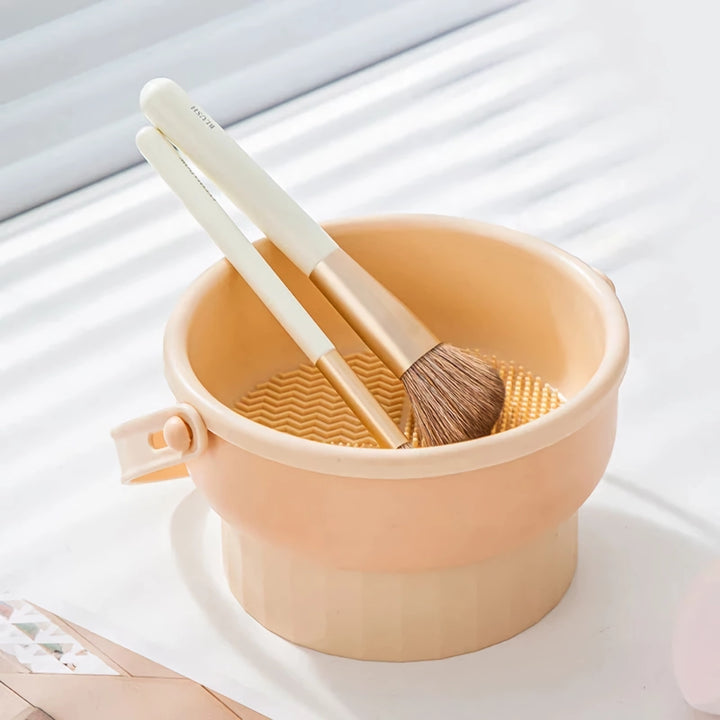 Silicone Makeup Brush Cleaner and Drying Bowl