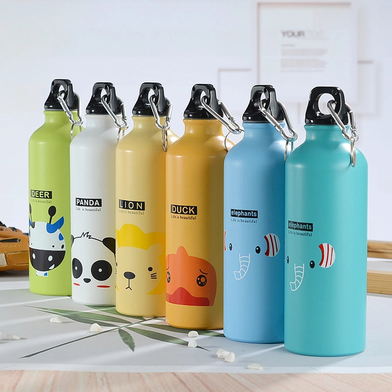 Portable 500ml Aluminum Alloy Water Bottle for Camping and Cycling