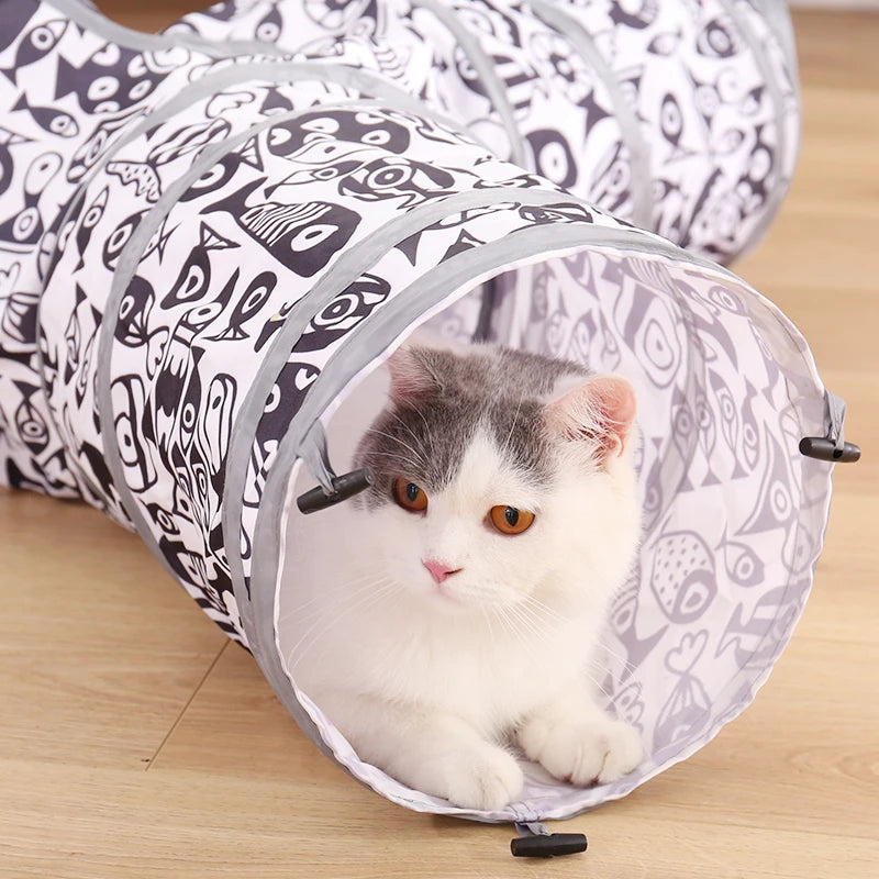 Foldable Pet Cat Tunnel