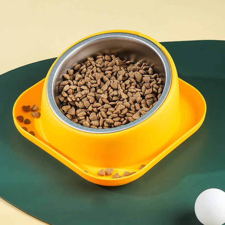 15-Degree Anti-Spill Pet Food Bowl