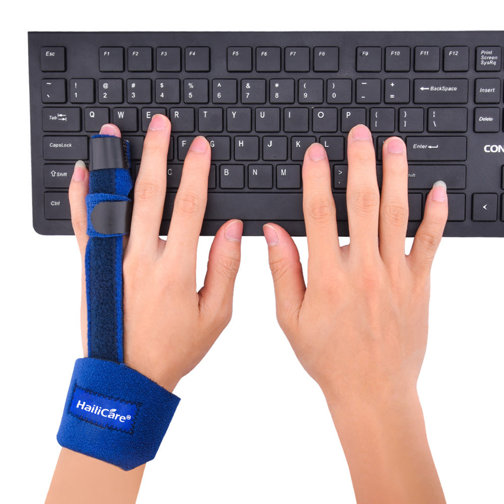 Adjustable Finger Splint Brace with Aluminum Alloy Stabilizer