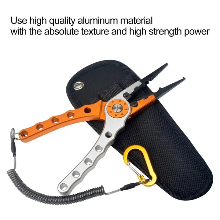 Multifunctional Fishing Pliers with Line Cutter and Hook Remover