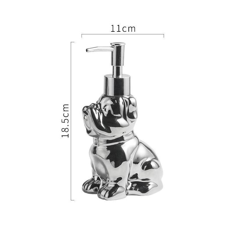 280ML Ceramic Dog-Shaped Soap Dispenser