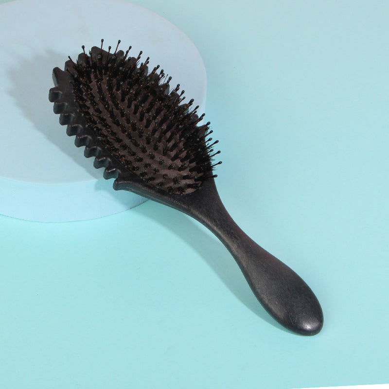 Boar Bristle Curl Defining Detangling Hair Brush