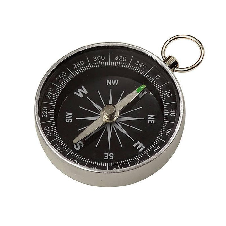 Lightweight Mini Aluminum Compass Keychain for Outdoor Survival