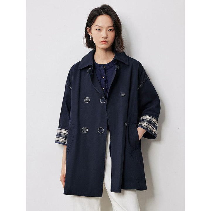 Autumn Long Sleeve Trench Coat