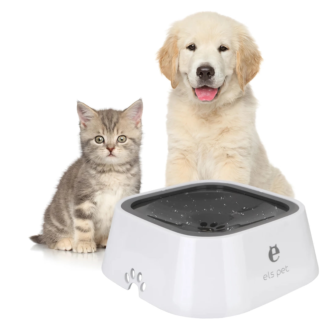 1L Splash Proof Pet Water Bowl