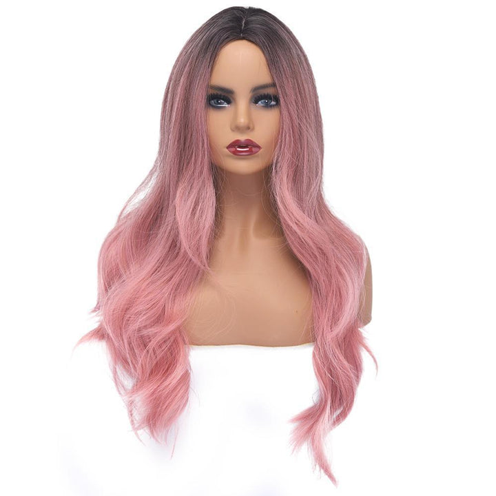 Chemical Fiber Wig Female Long Curly Hair