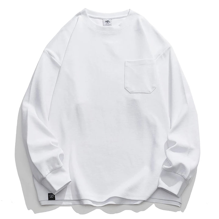 High-Quality Solid Color Long Sleeve Sweatshirt