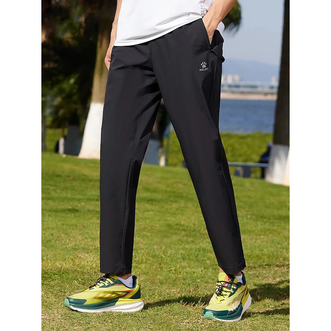 Men's Four-Side Elastic Woven Fitness Pants - Spring & Summer Stretch Straight Pants