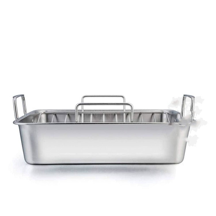 Stainless Steel Outdoor Square Large Capacity Barbecue Tray