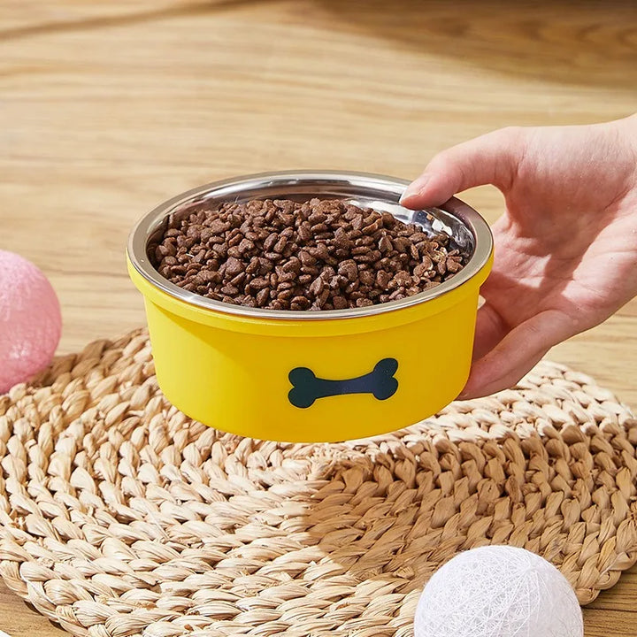 Cute Silicone Non-Slip Pet Bowl for Dogs and Cats