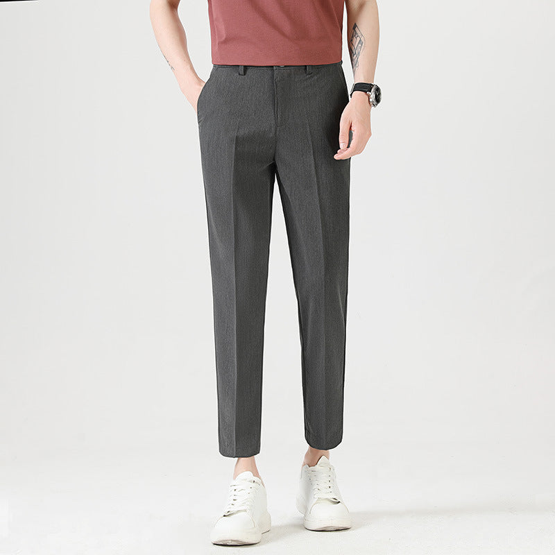 Light Luxury Men's Casual Small Trousers Stretch Pencil Pants Men's Trousers